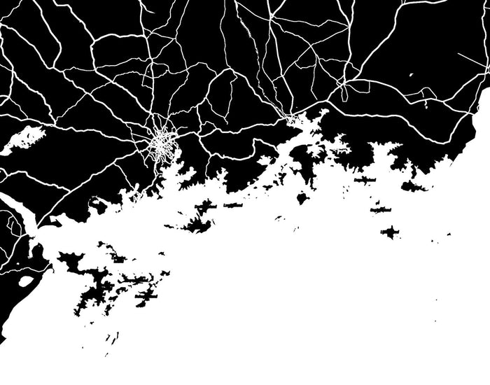 Uganda Wall Map Print - Modern Map Art