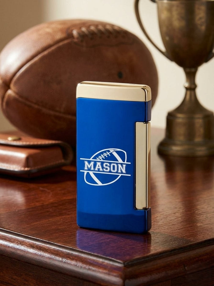 Visol Panther Flat Flame Cigar Lighter – Personalized Sports Engraving