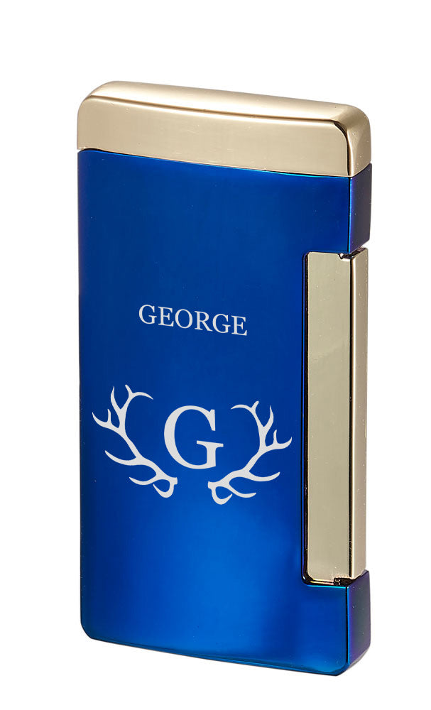 Visol Panther Flat Flame Lighter – Personalized Initial Engraving