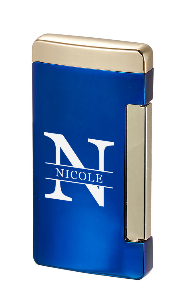 Visol Panther Flat Flame Lighter – Personalized Initial Engraving