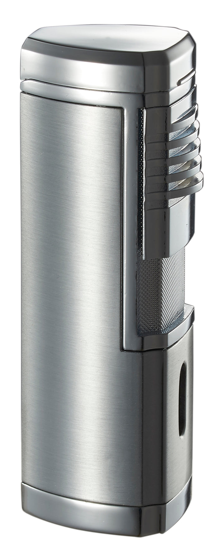 Visol Pyrgos Silver Satin Quad Torch Cigar Lighter
