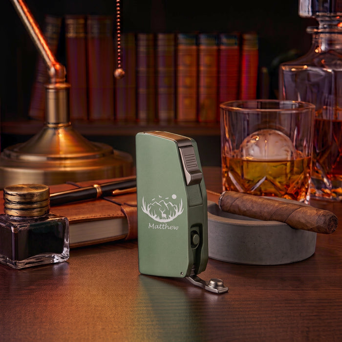 Visol Sierra Dual Torch Lighter – Personalized Hunting Engraving