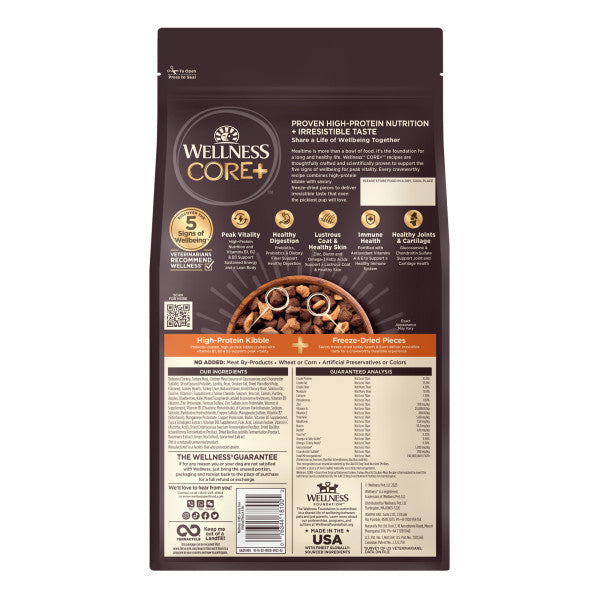 Wellness CORE+ Grain Free Original Turkey & Chicken with Freeze Dried Turkey