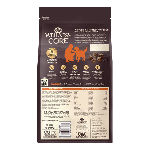 Wellness CORE Natural Grain Free Original Turkey & Chicken Recipe Dry Dog Food