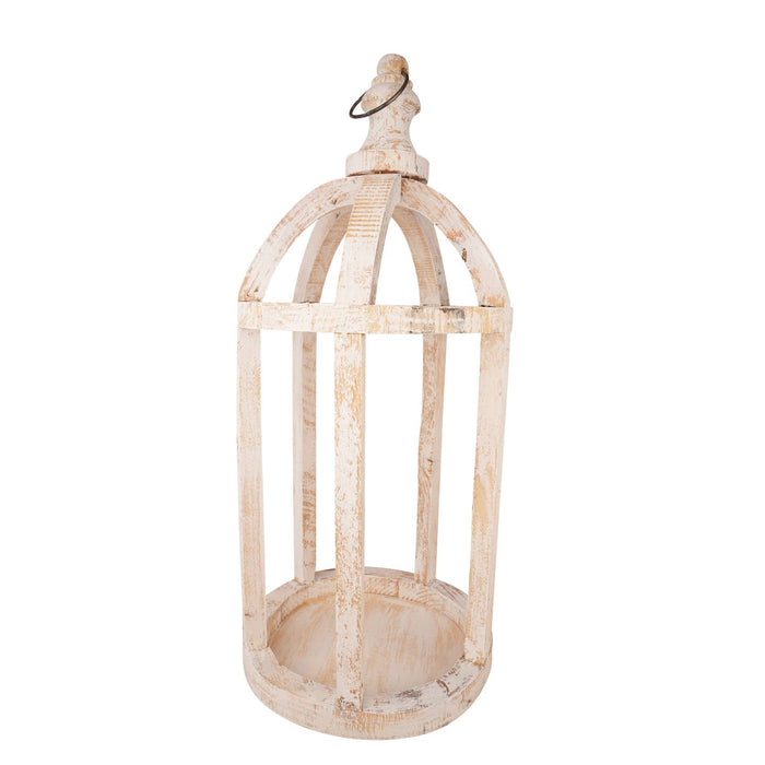 White Wooden Farmhouse Lanterns ~ Various Sizes