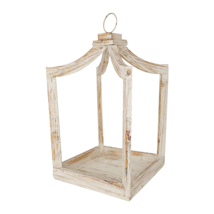 White Wooden Farmhouse Lanterns ~ Various Sizes