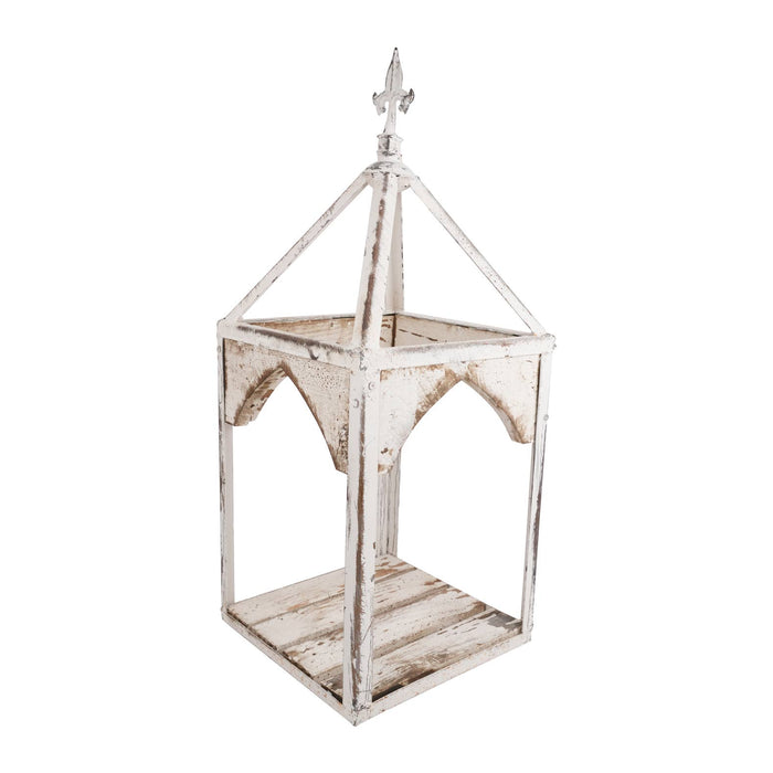 White Wooden Farmhouse Lanterns ~ Various Sizes