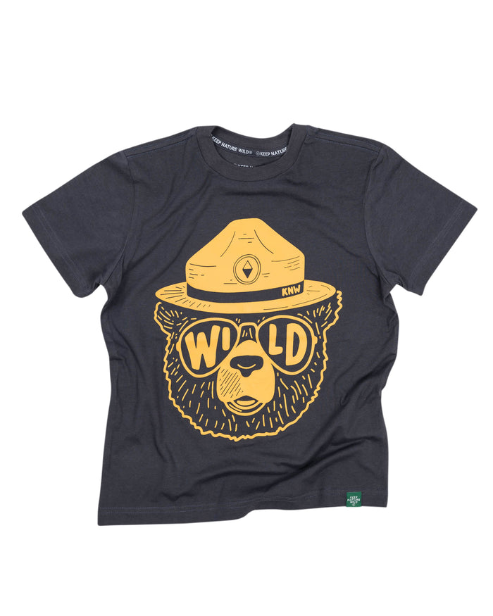 Wildbear Youth Tee | Coal