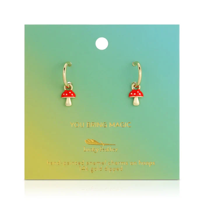 You Bring Magic Mushroom Earrings