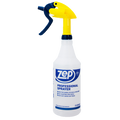 Zep Professional Spray Bottle W/trigger Sprayer, 32 Oz, Clear Plastic