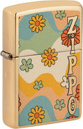 Zippo Flower Power Design High Polish Brass 48503