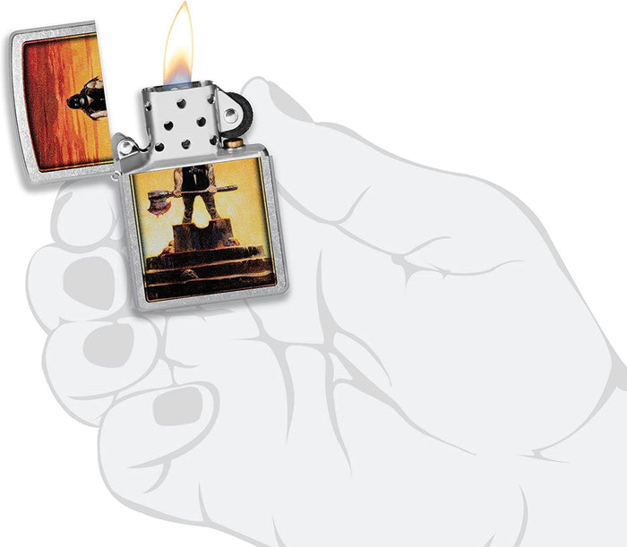 Zippo Frank Frazetta Executioner Street Chrome 48556