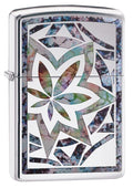 Zippo Fusion Leaf High Polish Chrome 29727