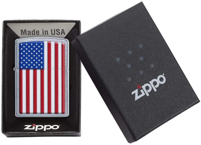 Zippo Patriotic Street Chrome 29722