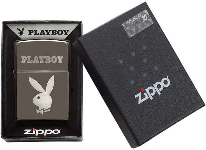 Zippo Playboy Bunny Black Ice 29778