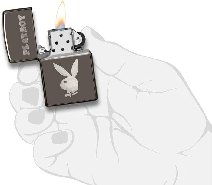 Zippo Playboy Bunny Black Ice 29778